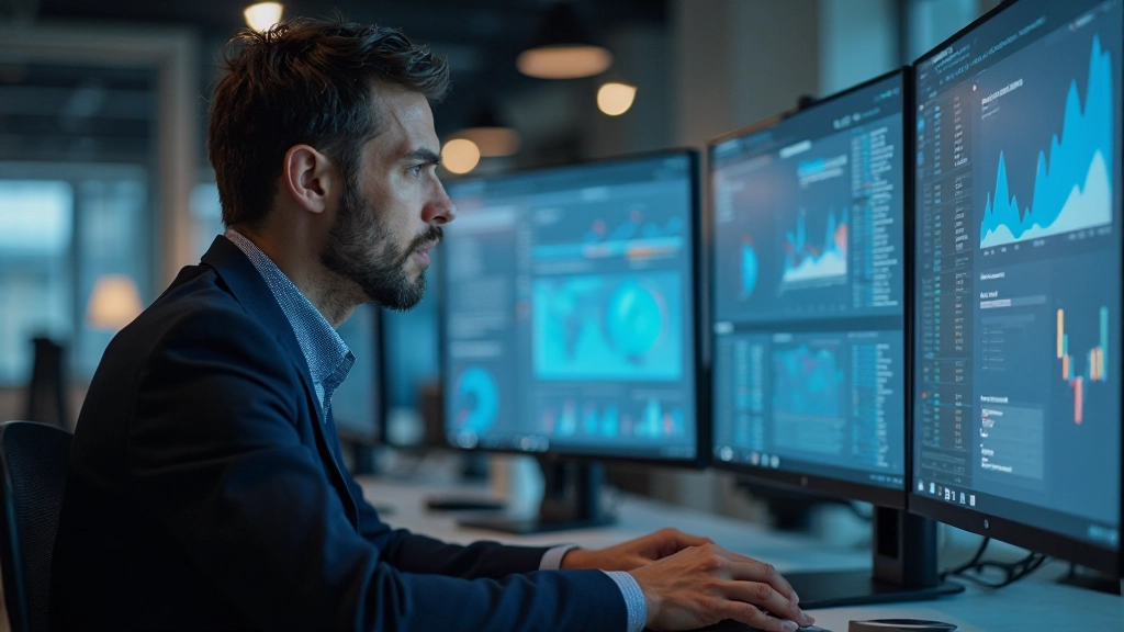 Дашборд аналитики маркетинга с графиками и метриками производительности